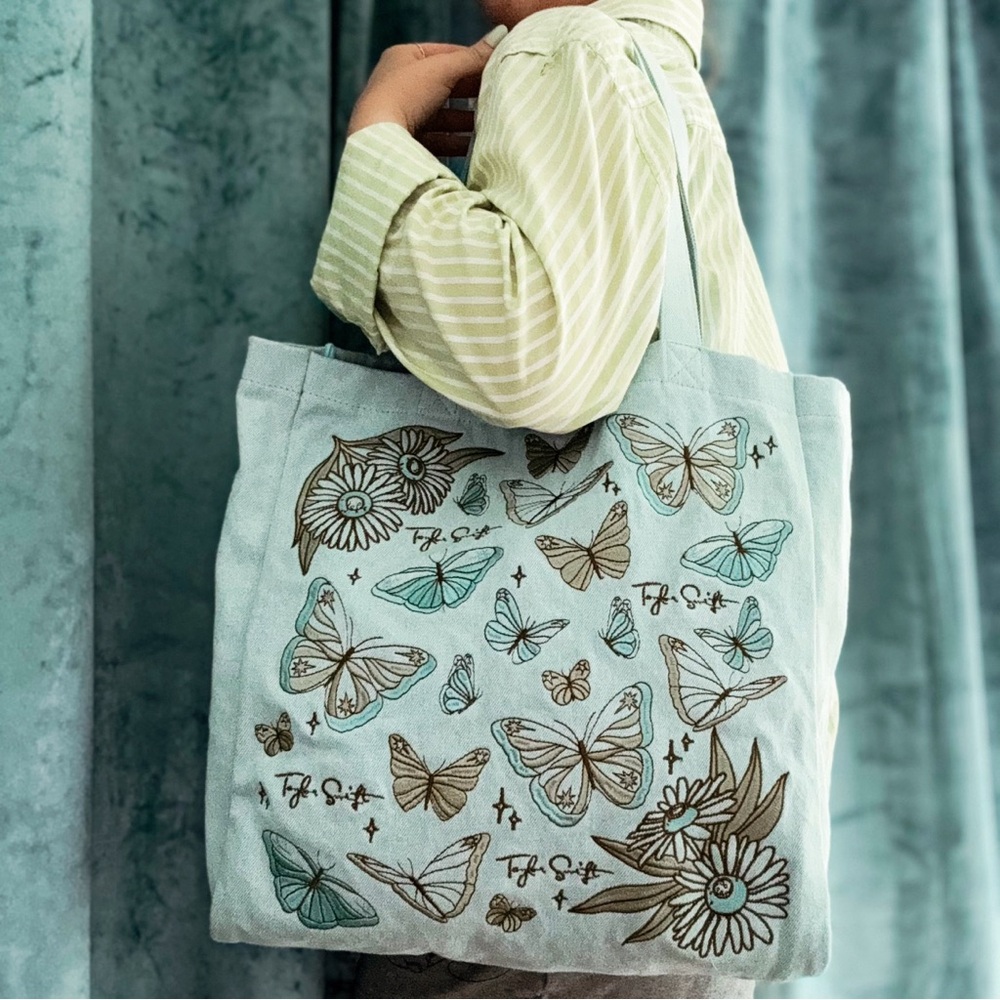 Never used Debut Butterfly Embroidered Taylor Swift Tote Bag - Picture 6 of 12